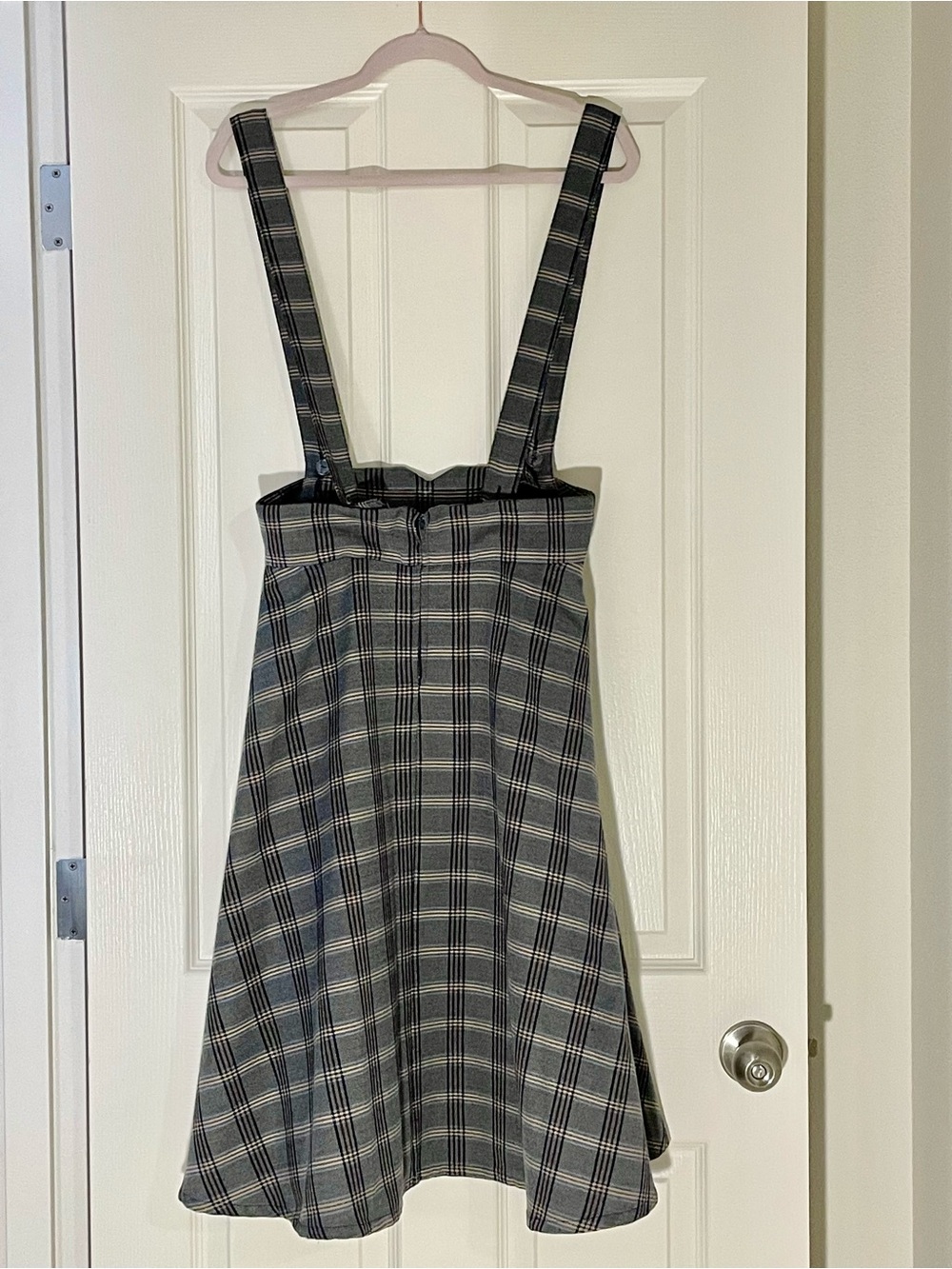ModCloth Plaid Suspender Skirt Medium 8 - Picture 2 of 7